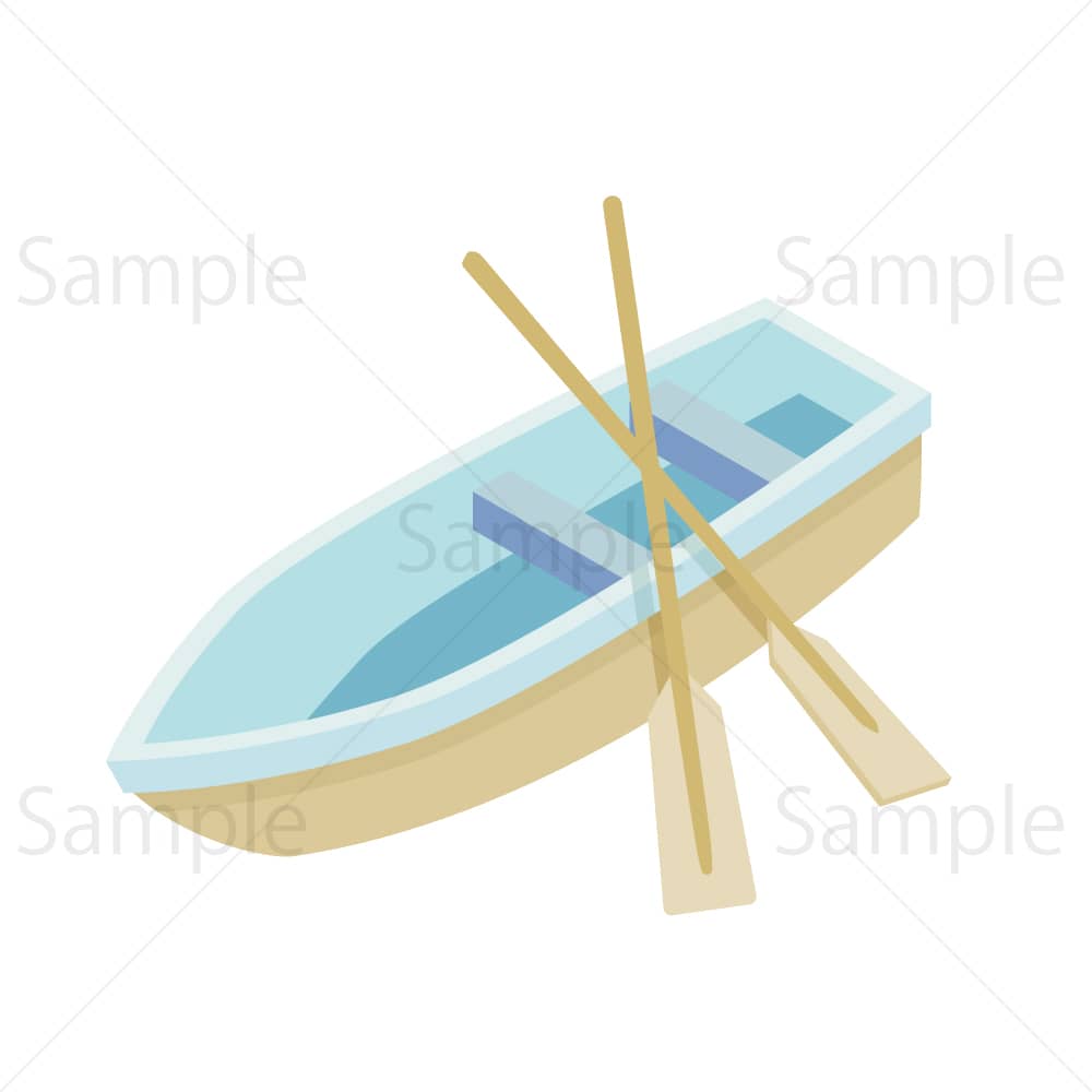 公園のボートのアイソメトリックのイラスト素材