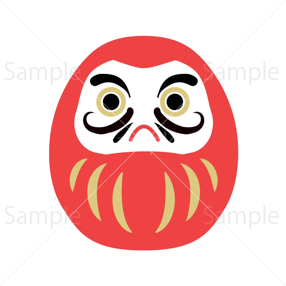 だるまのイラスト素材