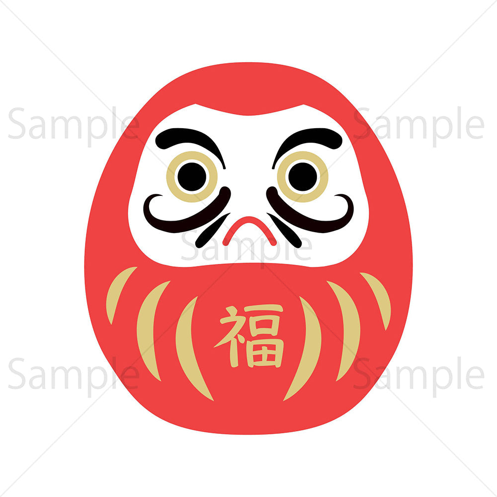 だるまのイラスト素材