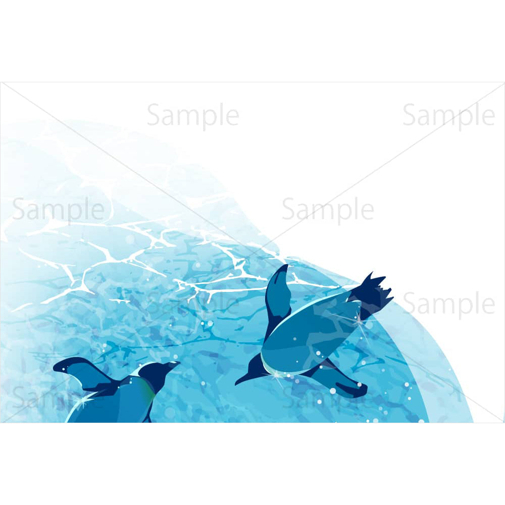 水中を泳ぐペンギン3