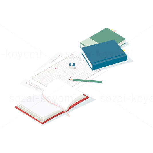 読書感想文のイラスト素材