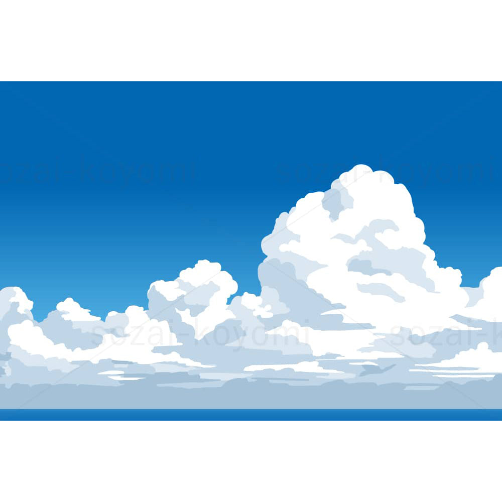 入道雲 夏空と入道雲 – 素材ごよみ
