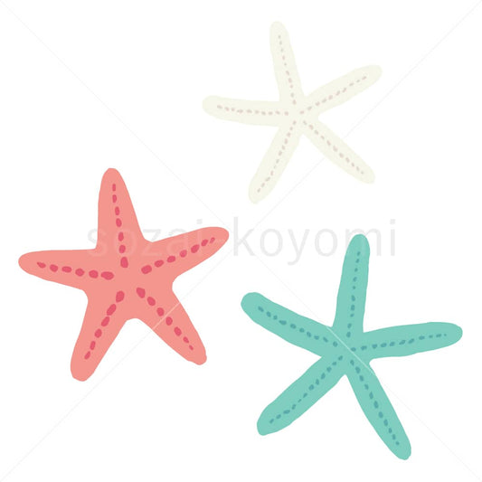 ヒトデのイラスト素材