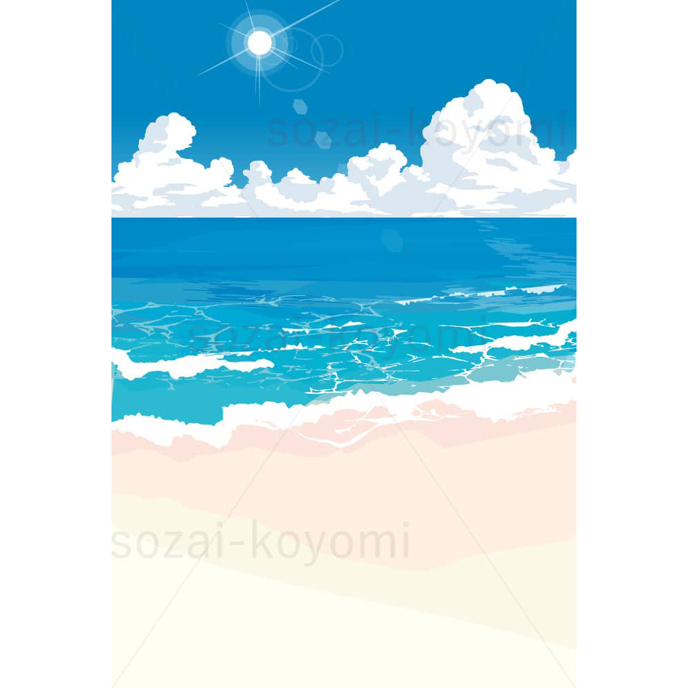 夏の海のイラスト素材
