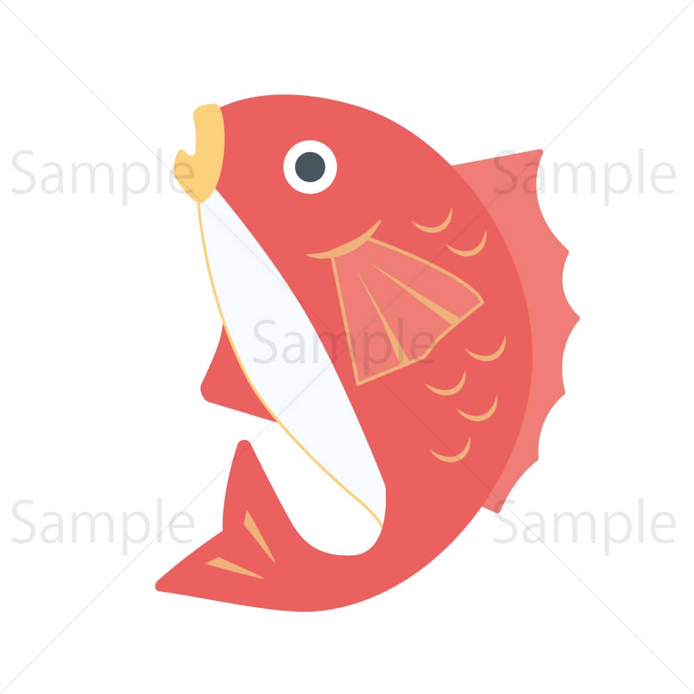 鯛のイラスト素材｜素材ごよみ - 季節のイラスト素材販売サイト