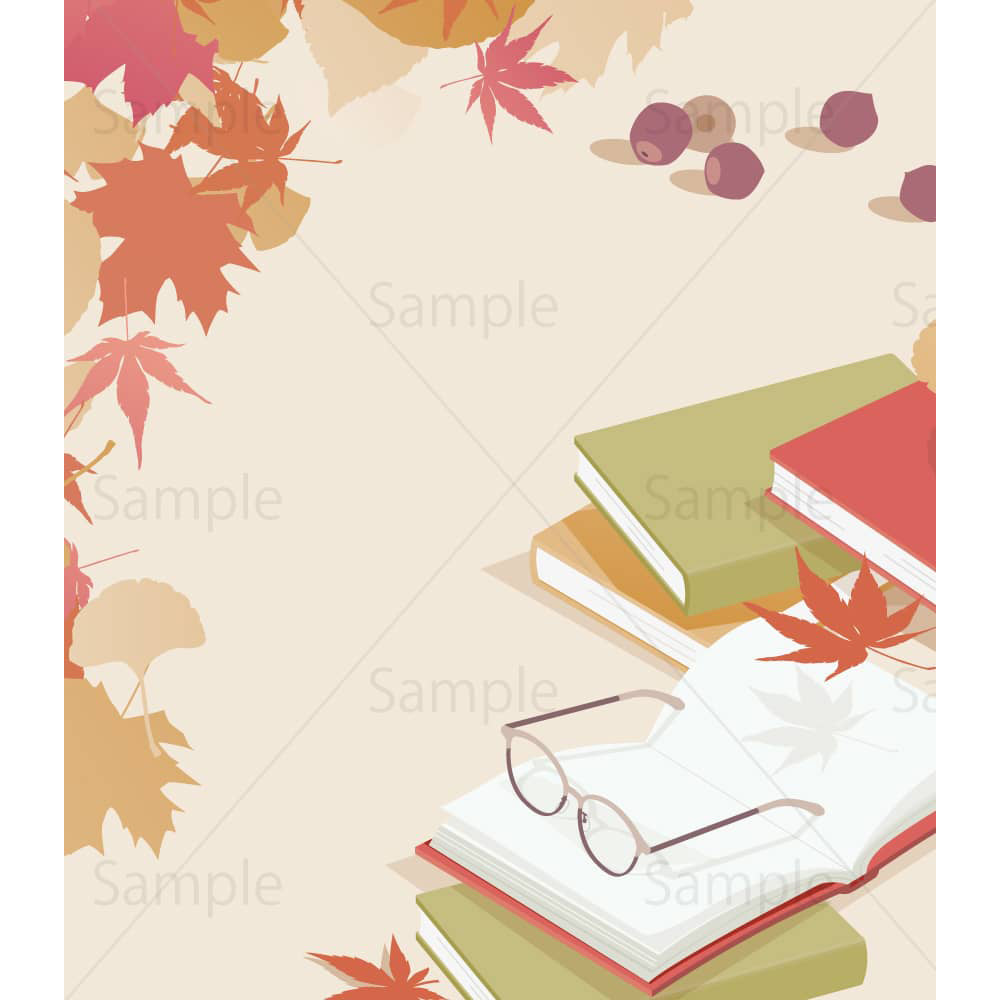 秋のイメージ（1500×1720px）のイラスト素材