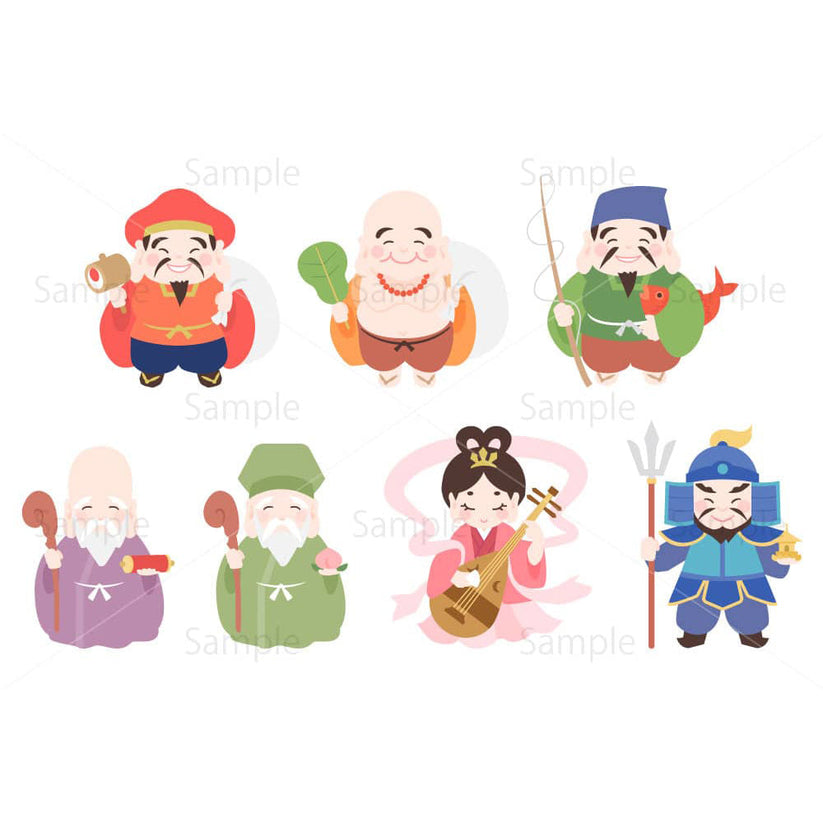 七福神 – 素材ごよみ