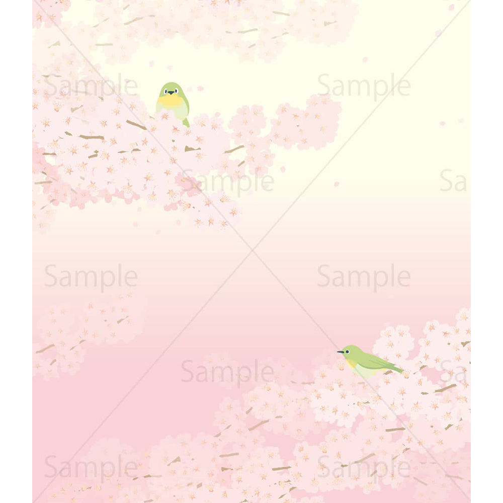 春のイメージ（1500×1720px）のイラスト素材
