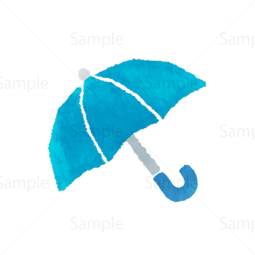 傘（水彩）のイラスト素材