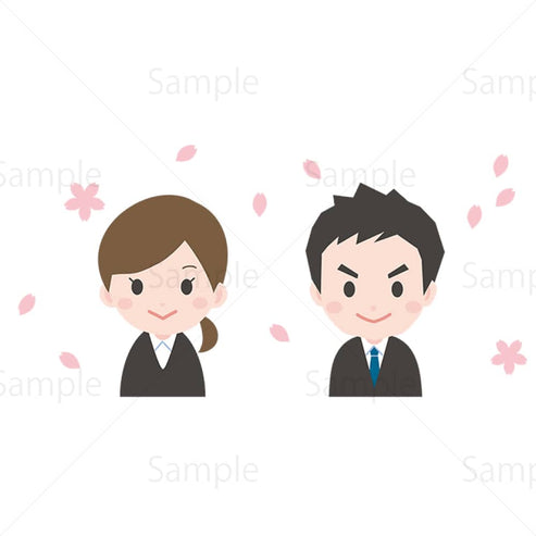 新入社員（桜） – 素材ごよみ