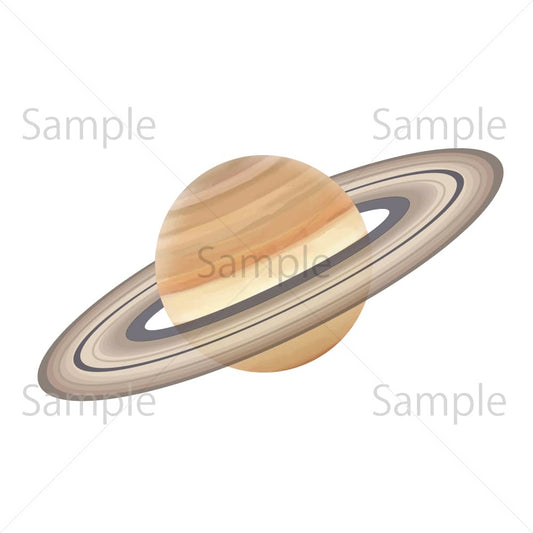 土星（背景透過）のイラスト素材