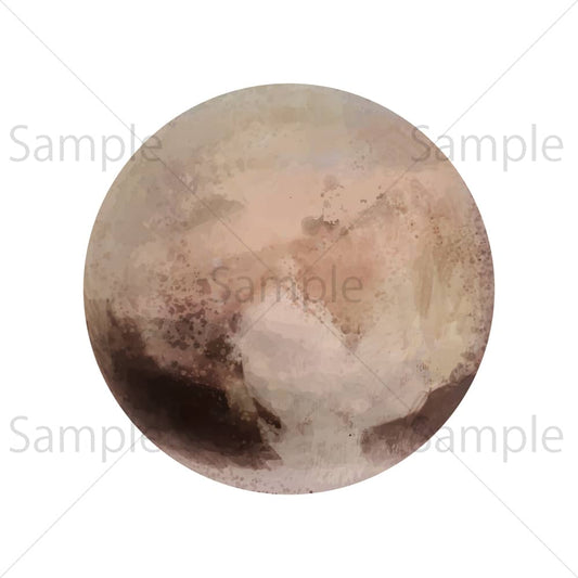 冥王星（背景透過）のイラスト素材