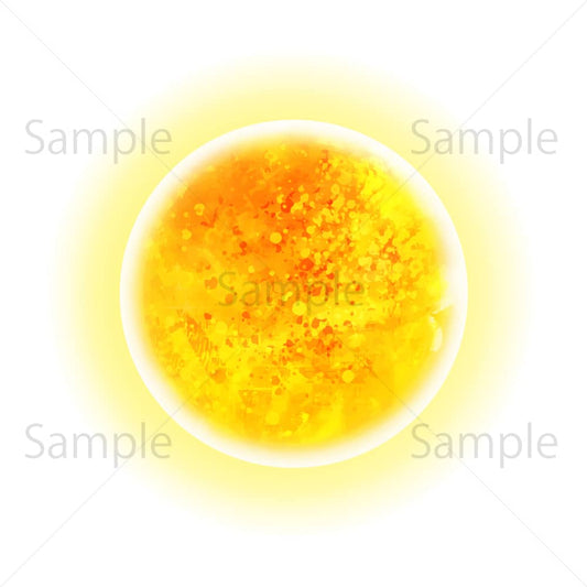 太陽（背景透過）のイラスト素材