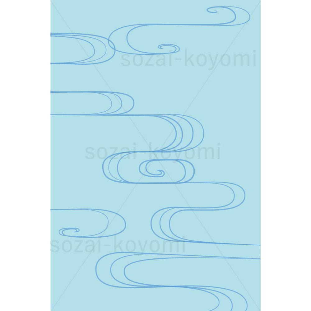 流水紋のイラスト素材